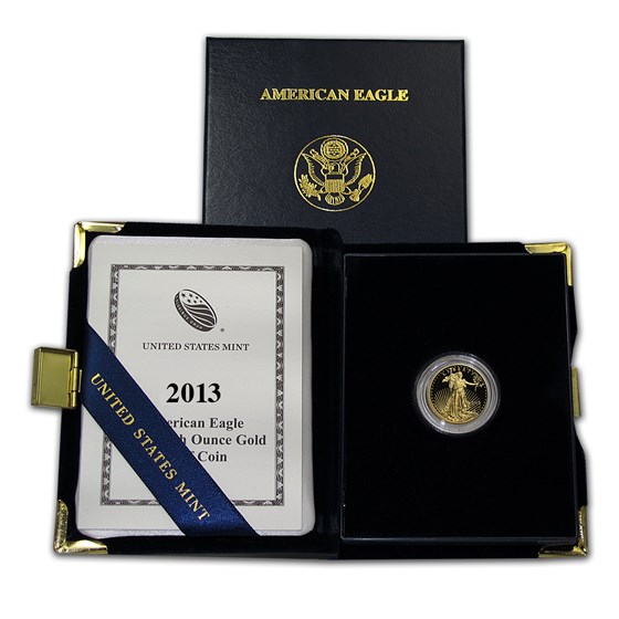 2013-W 1/10 oz Proof Gold American Eagle (w/Box & COA) 2013-W 1/10 oz Proof Gold American Eagle (w/Box & COA)